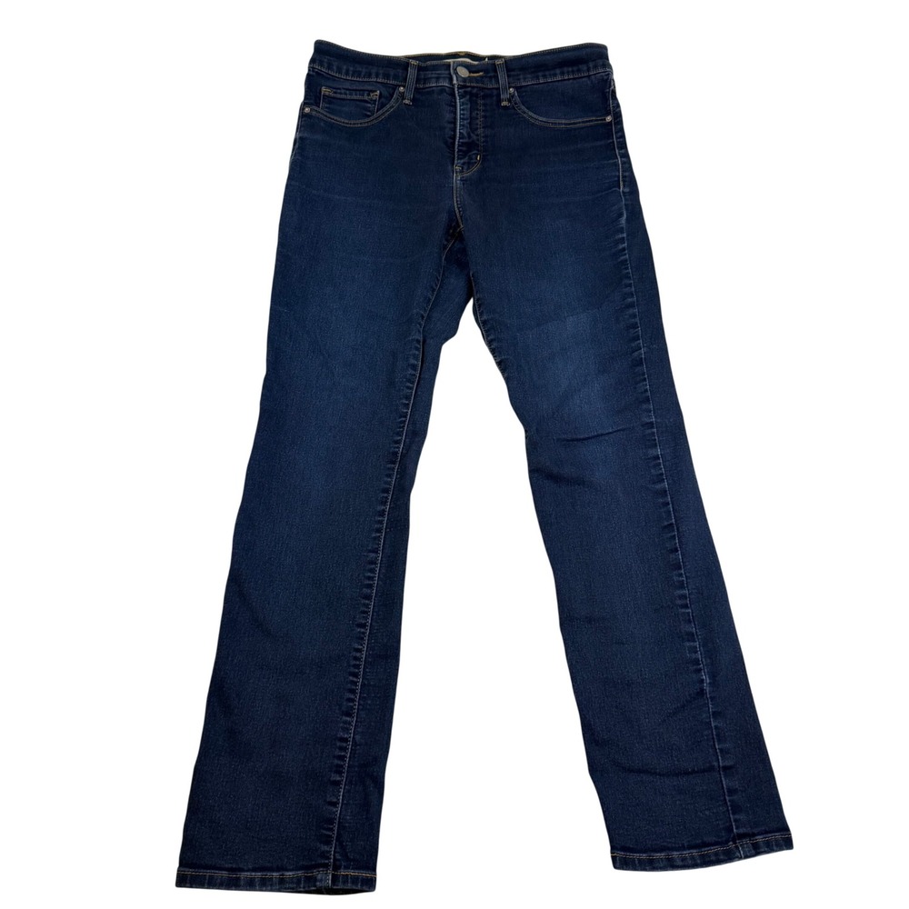 Levis 312 Shaping Slim Jeans Womens 30 Dark Wash Blue Mid Rise Stretch Denim